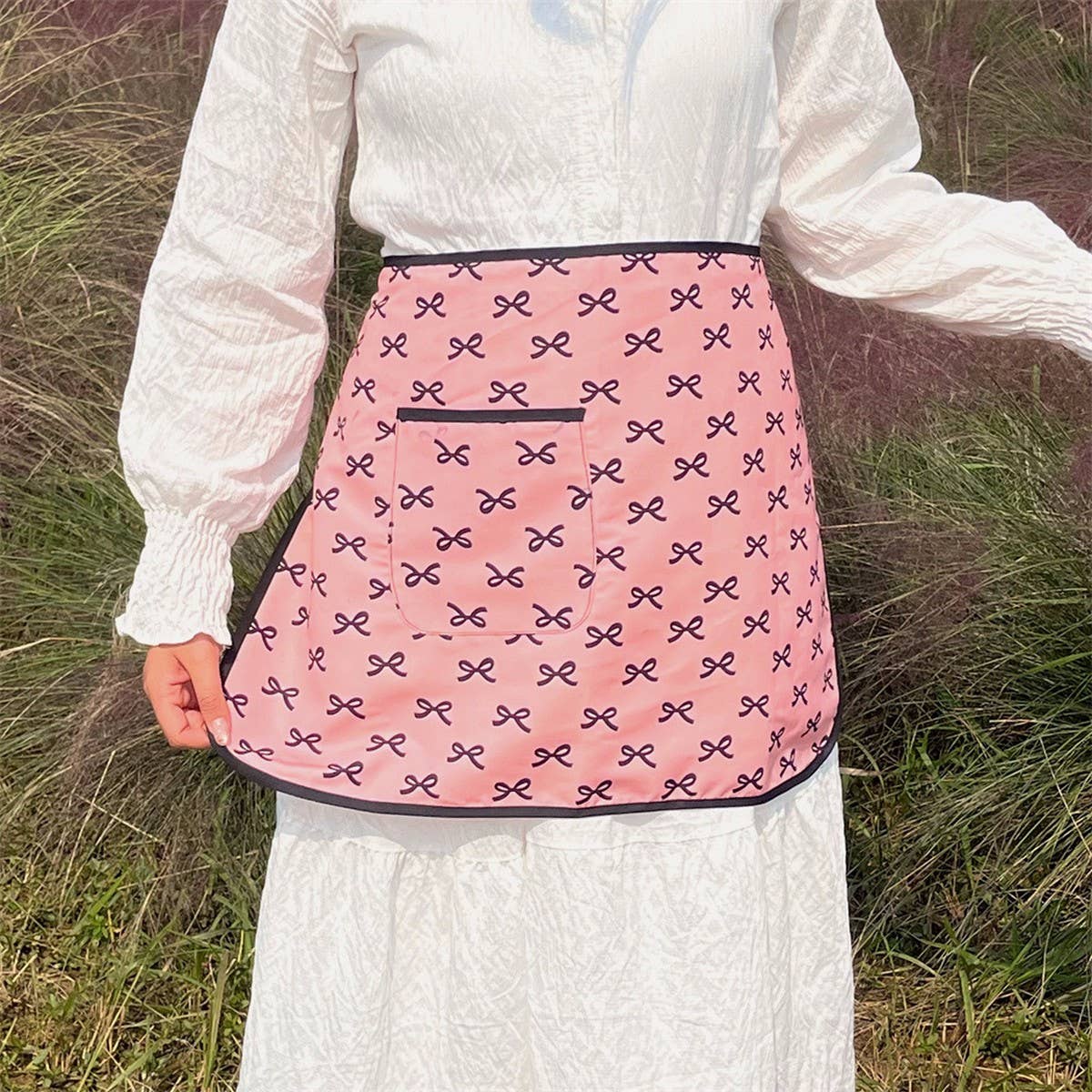 BOWKNOT FULL BODY WATERPROOF AND OIL-PROOF APRON_CWMM5839