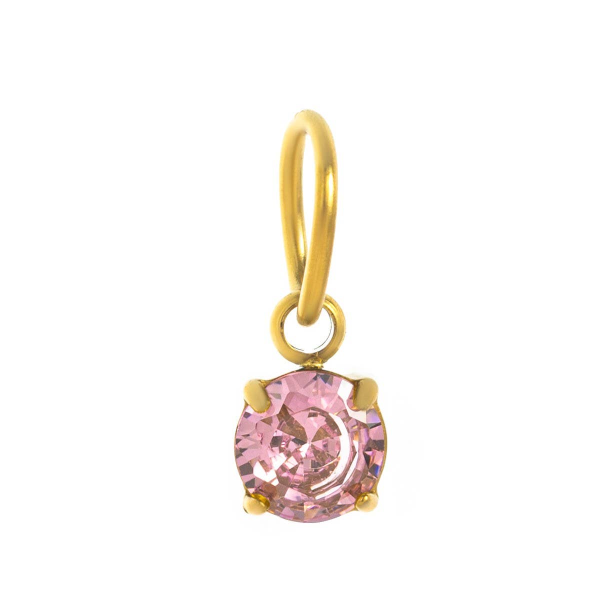 Colored Birthstone DIY Stainless Steel Necklace