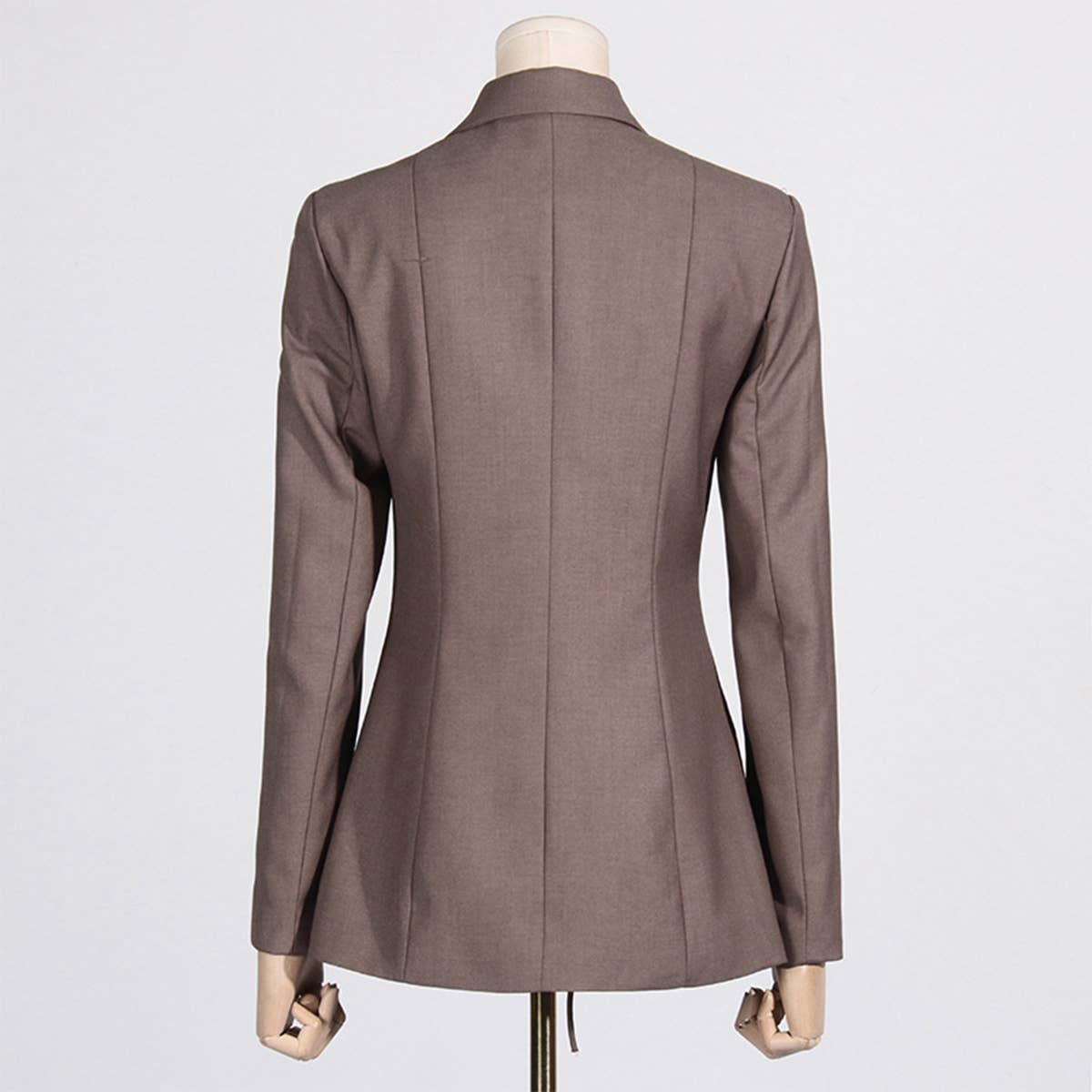 Sexy V-Neck Lace-Up Waist Blazer with Asymmetry