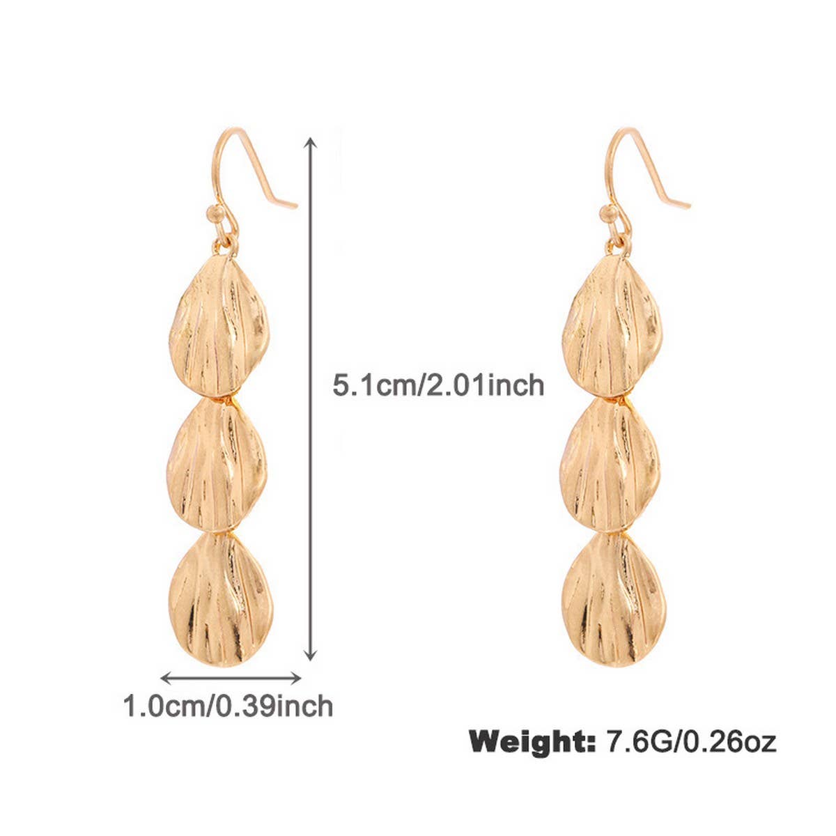 NEW UNIQUE TEXTURE NICHE EARRINGS FASHION SET_CWAJE2904