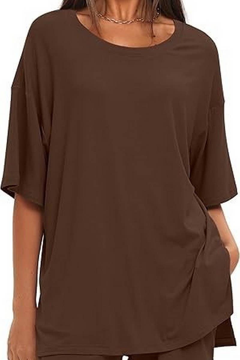 CWSJB00029_2025 SUMMER CASUAL SOLID COLOR SHORTS SET