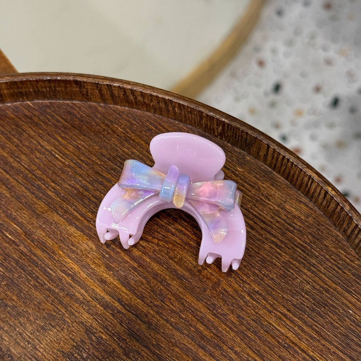 CWAHA4522_HIGH-END SEMI-CIRCULAR BOW HAIR CLIP