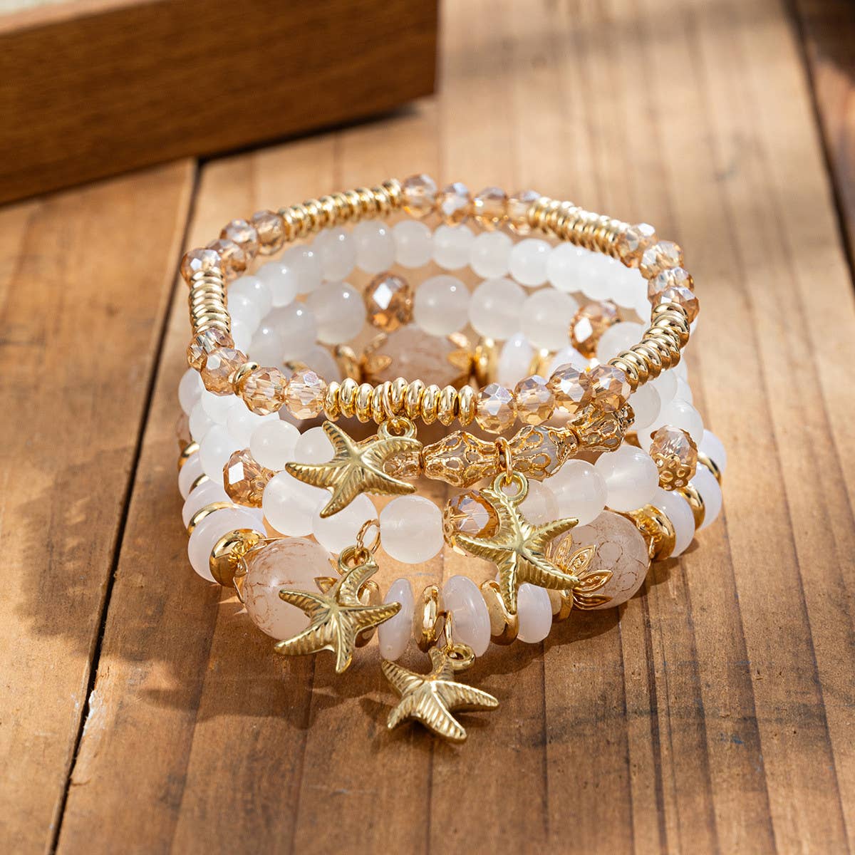 WOMEN BOHEMIAN MULTI-LAYER CRYSTAL BRACELET
