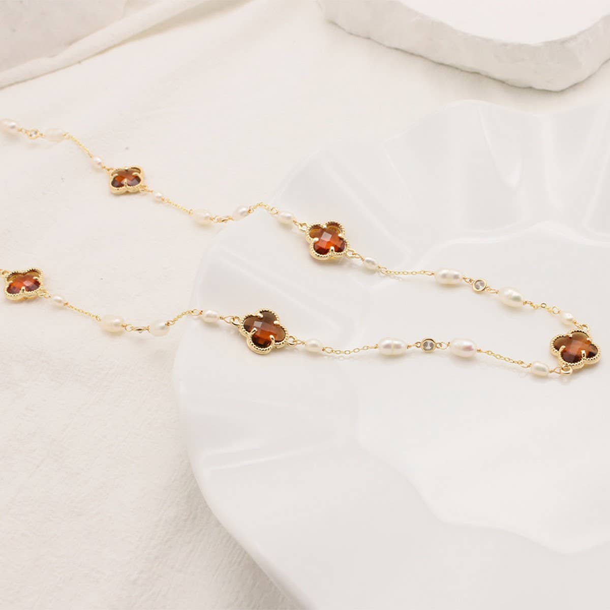 NEW ELEGANT PEARL SWEATER NECKLACE FOR WOMEN