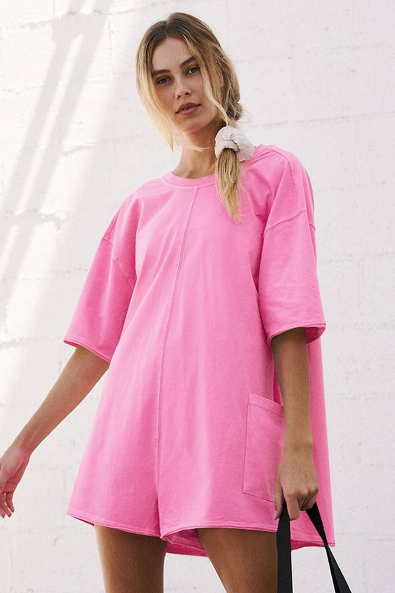 CWSJS1750_LOOSE CASUAL PANTS BACKLESS SEXY JUMPSUIT