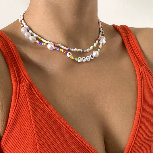 CREATIVECOLOR SPECIAL SHAPED LETTER NECKLACE