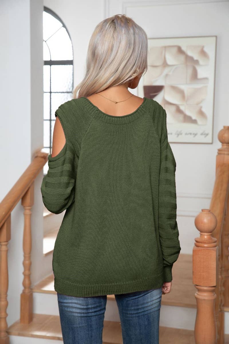 CWOSWL6368_WINTER BUTTON-DOWN LONG-SLEEVED SWEATER