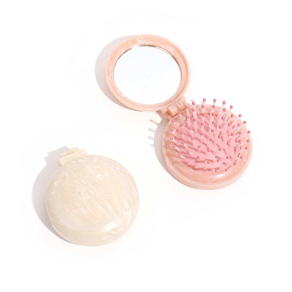 MASSAGE COMB PORTABLE FOLDING MIRROR COMB