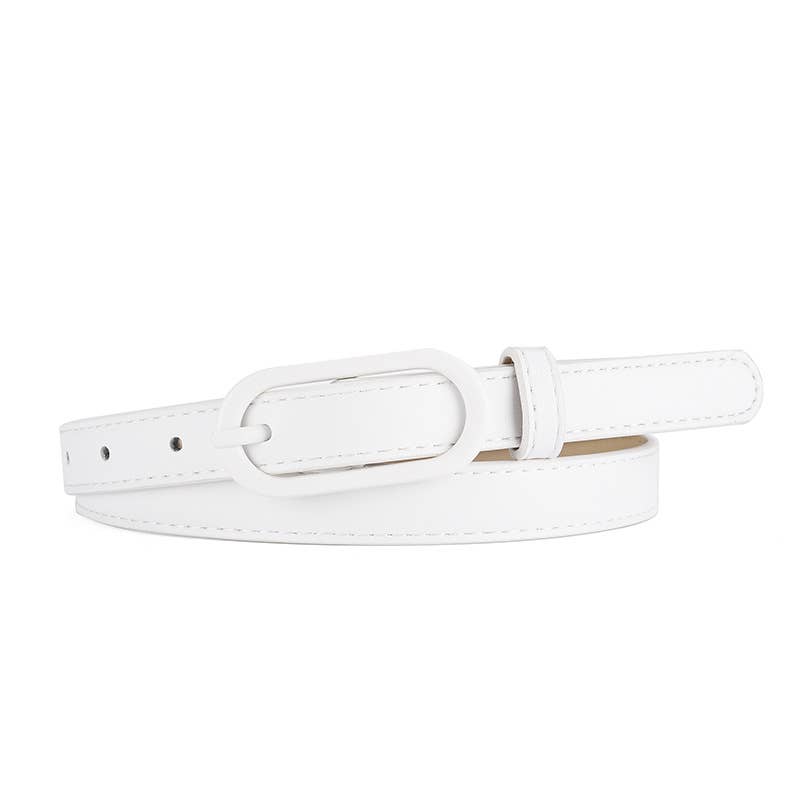 MACARON MATCHING UP PIN BUCKLE BELT FOR WOMEN