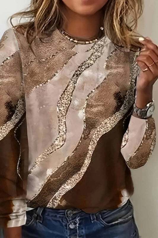 CWTBLL01158_VINTAGE MARBLE LONG-SLEEVED T-SHIRT TOP