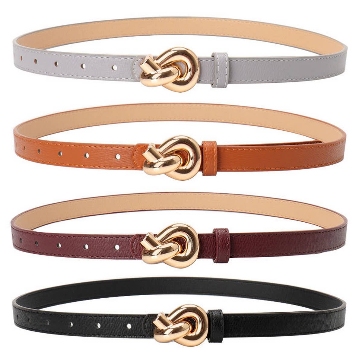 CWABE0935_FASHION SNAP KNOTTED BELT