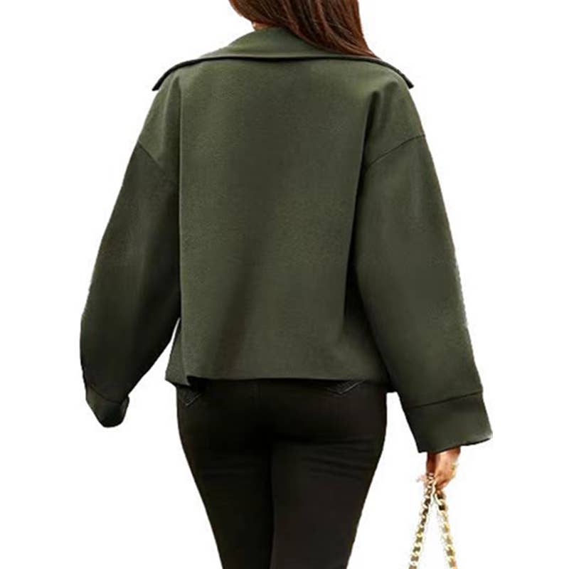 CASUAL OFFICE LONG SLEEVE BUTTON SHORT SMALL SUIT