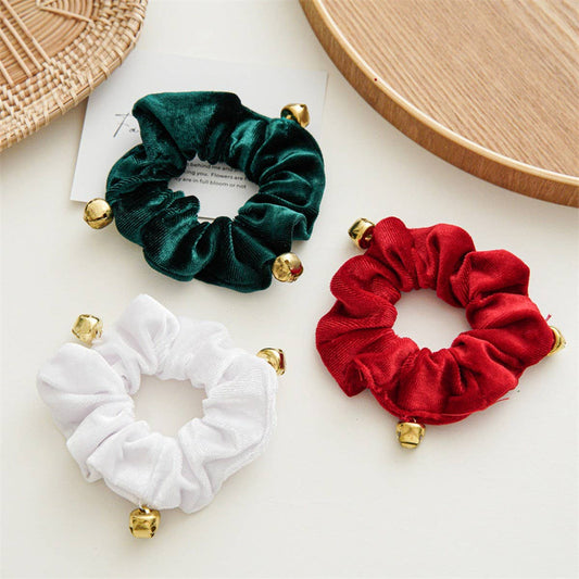 CHRISTMAS BELLS HAIR SCRUTCHIES