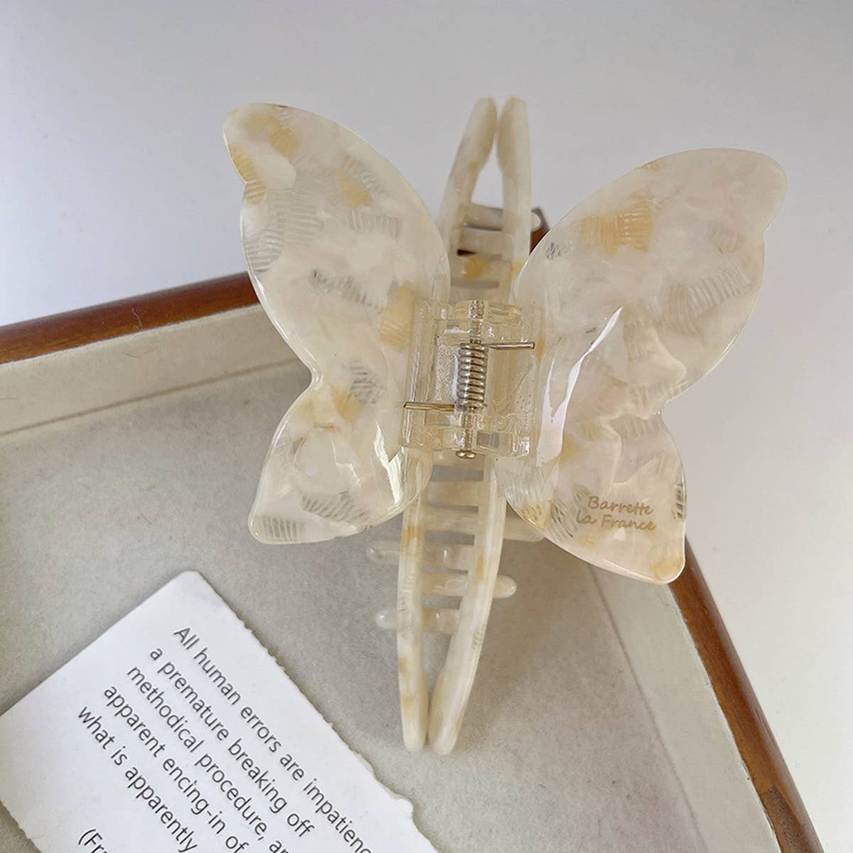 ALL-MATCH BROWN BUTTERFLY WING HAIR CLIP_CWAHA1330