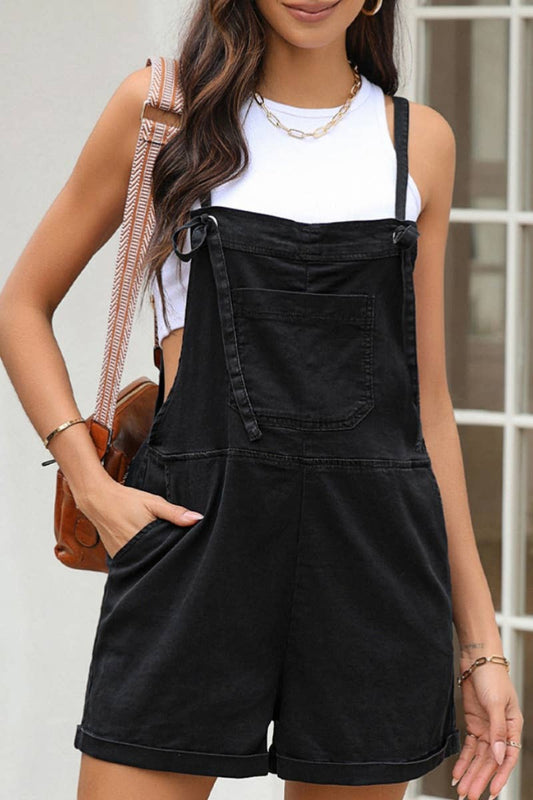 CWSJS1081_SUMMER CASUAL SLEEVELESS POCKET STRAP ROMPER