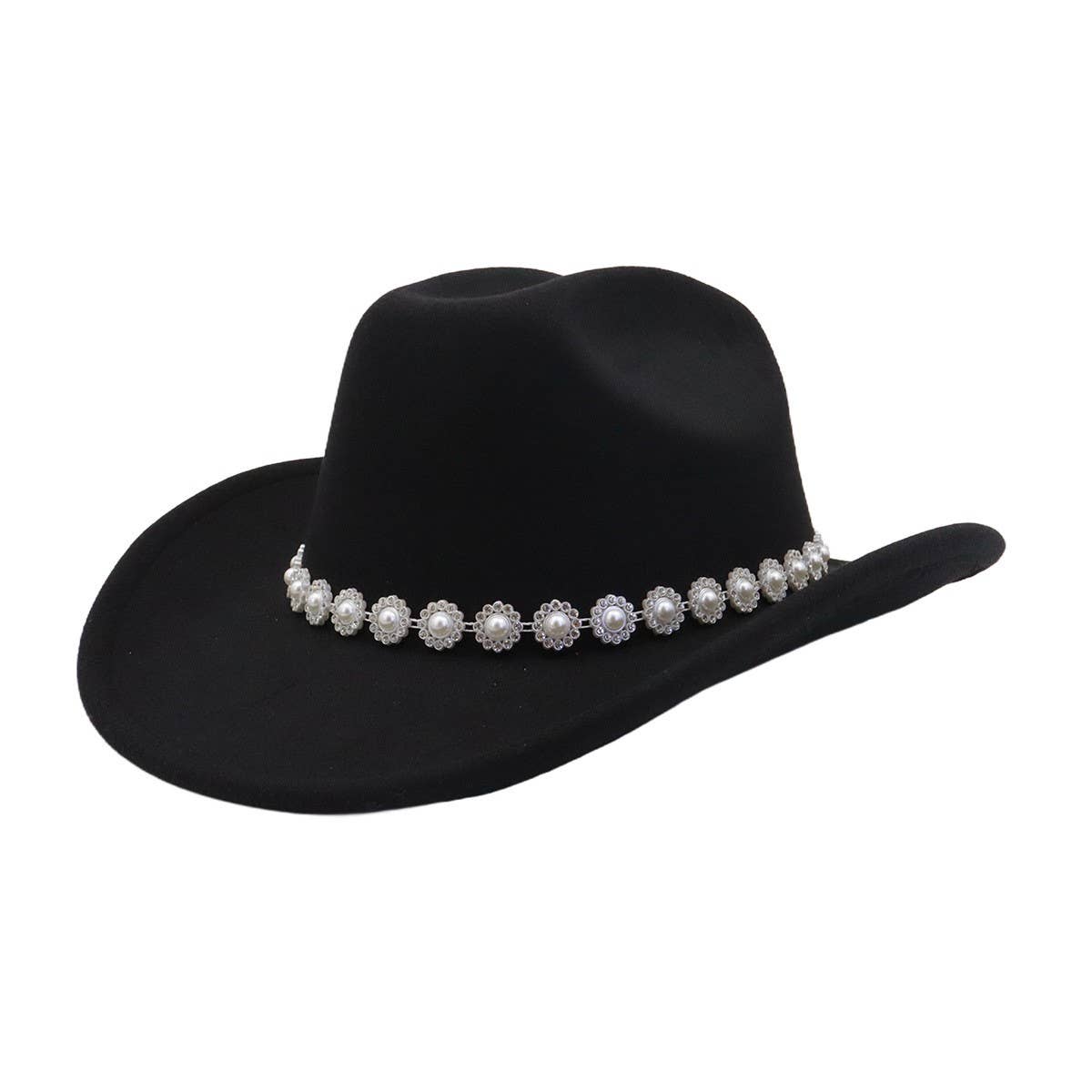 Men & Women Ethnic Wool Cowboy Fedora Jazz Hat_CWAH04454