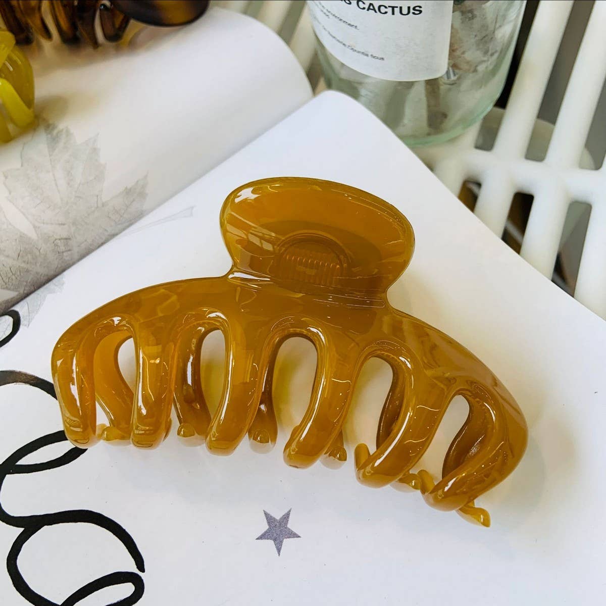 CWAHA1514_EXQUISITE SIMPLE LARGE HAIR CLAW CLIP