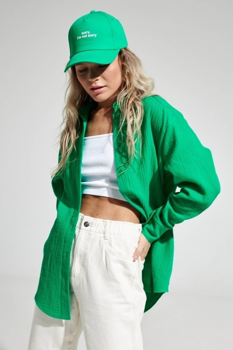 CWTSTL1617_AUTUMN COTTON CREPE LONG-SLEEVED SHIRT