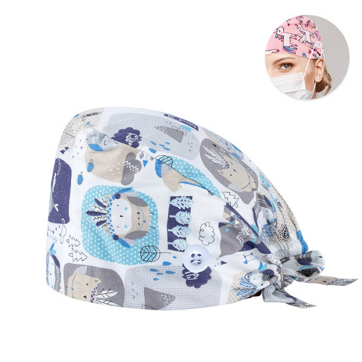 PURE COTTON CARTOON PRINT THIN TOE CAP_CWAH3389
