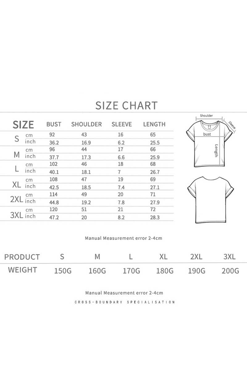 CWTTS1551_SUMMER CASUAL SIMPLE SHORT-SLEEVED TOP