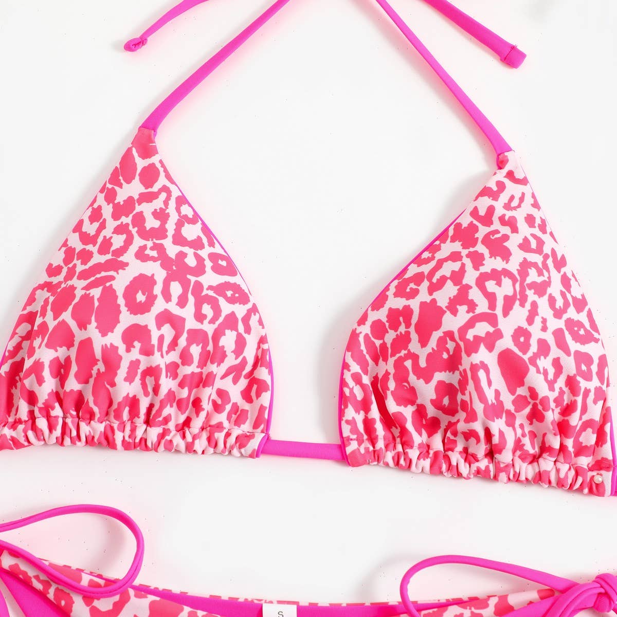LEOPARD PRINT BIKINI SET - SEXY BACKLESS SWIMSUIT