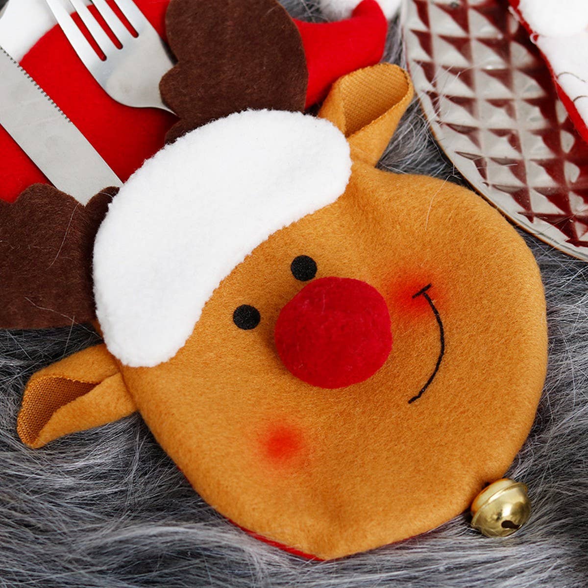 Cartoon Fork & Knife Covers for Christmas Party_CWAJE5306