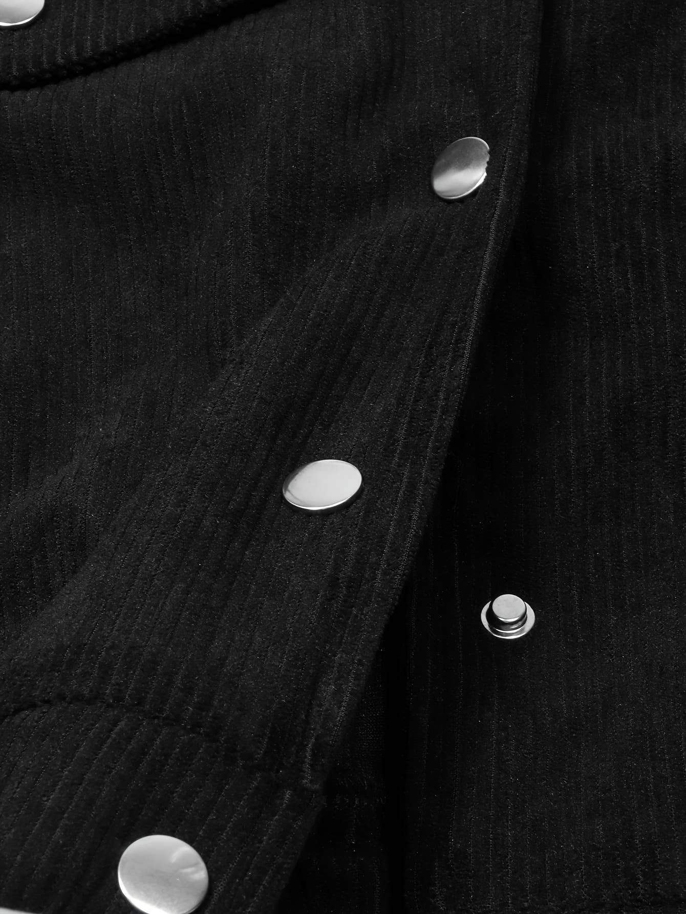 Casual lapel woolen corduroy jacket