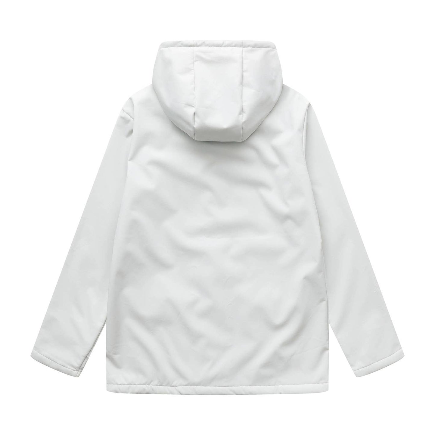 Composite fleece waterproof hooded windbreaker