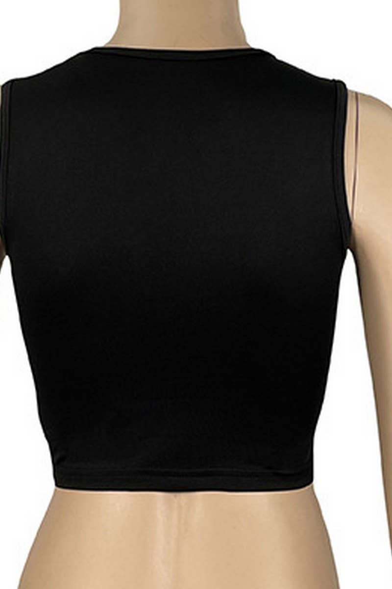 CWTTK0369_CREW NECK SLEEVELESS KNIT TOP