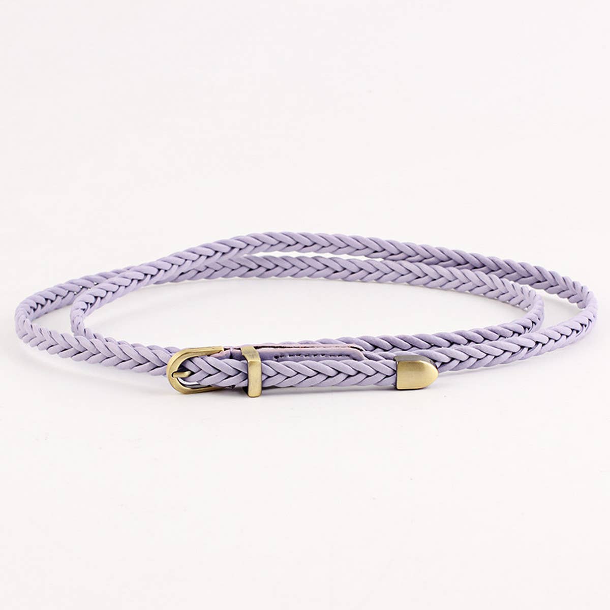 CWABE0875_VINTAGE HAND-WOVEN PIN BUCKLE BELT