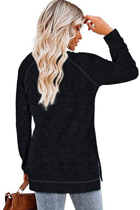 CWTTL1652_Round neck Long Sleeve Pullover Top