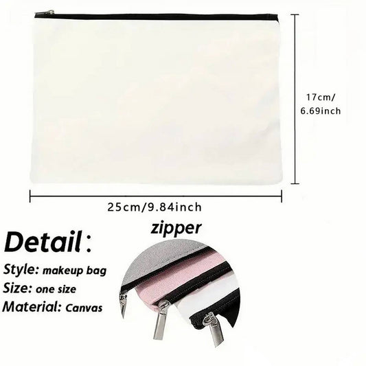 PINK LETTER DOUBLE-SIDED PRINTED COSMETIC BAG_CWAB2247