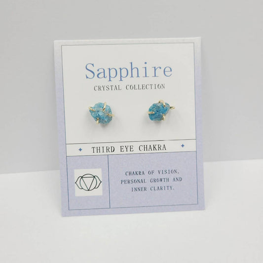 NATURAL STONE FOUR CLAW EARRINGS