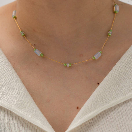 OPAL BEADED COLORFAST AND VERSATILE NECKLACE_CWAJE1426
