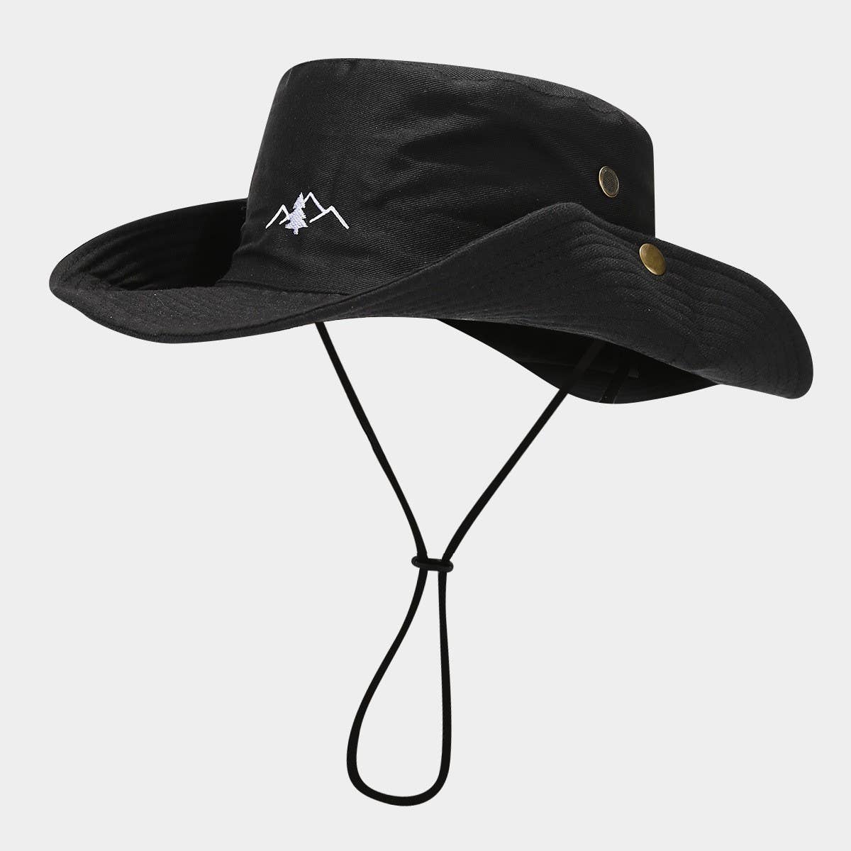 UV Protection Outdoor Sun Hat with Chin Strap_CWAH3800