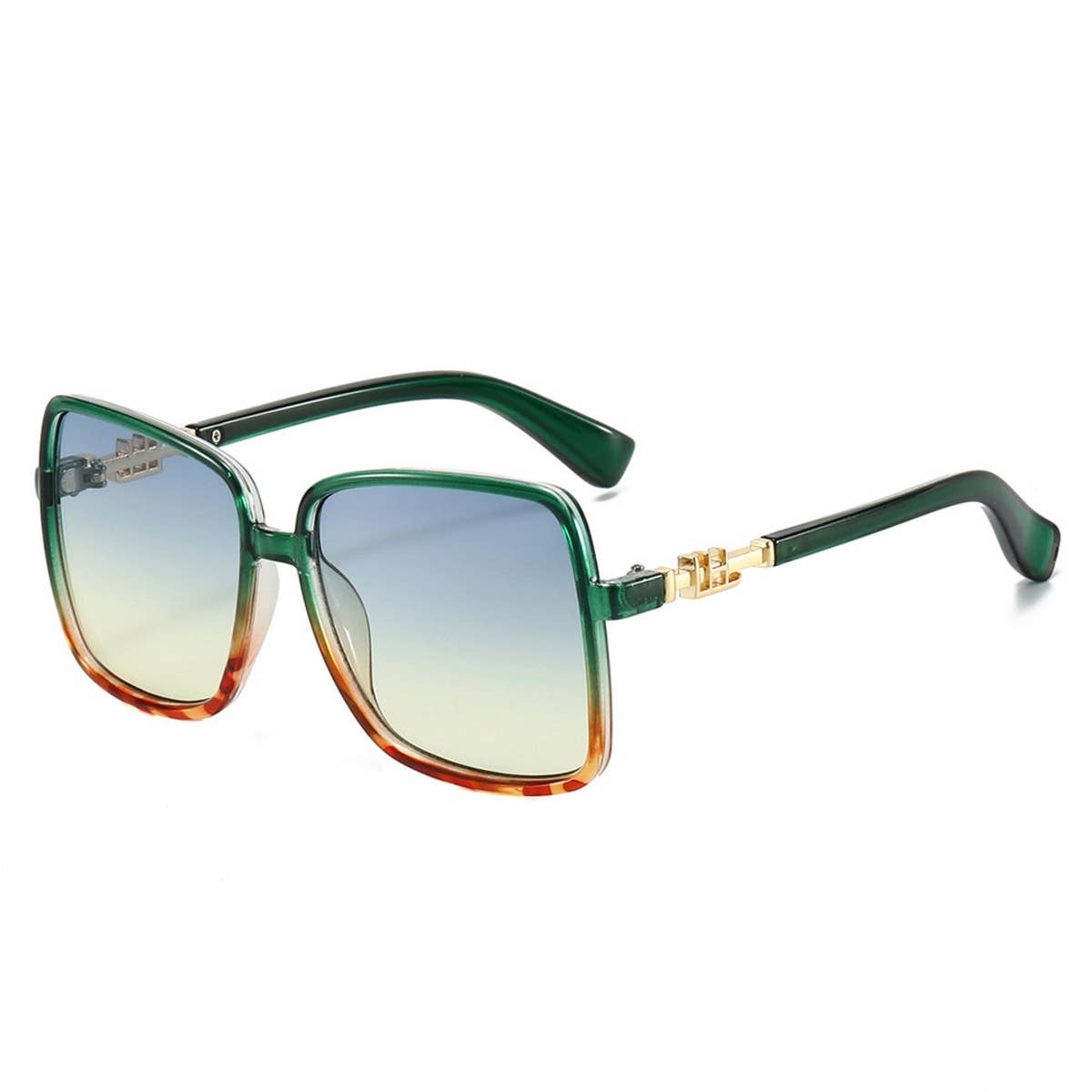 LARGE SQUARE FRAME MULTI-COLOR COLORFUL SUNGLASSES_CWASG0424