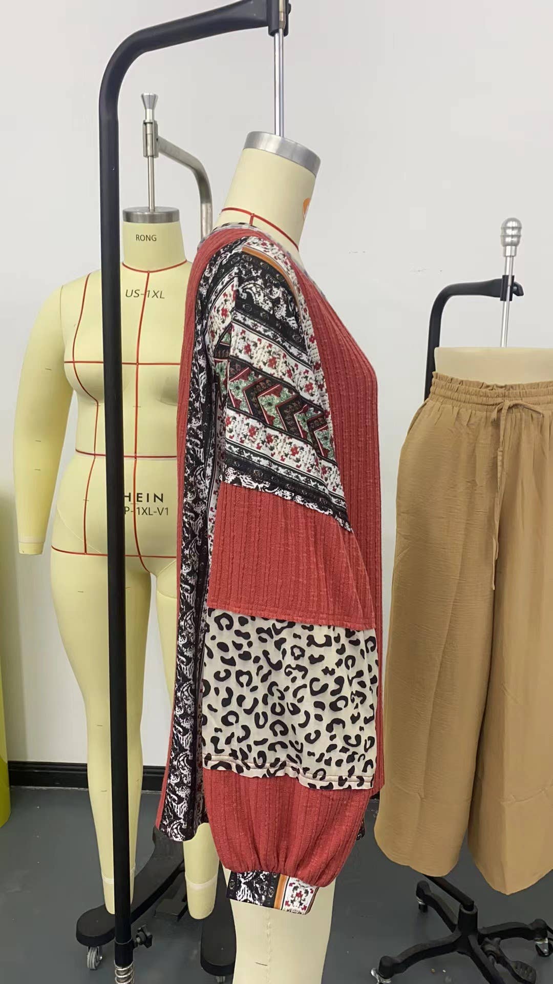 Clashing striped round-up sweatshirt