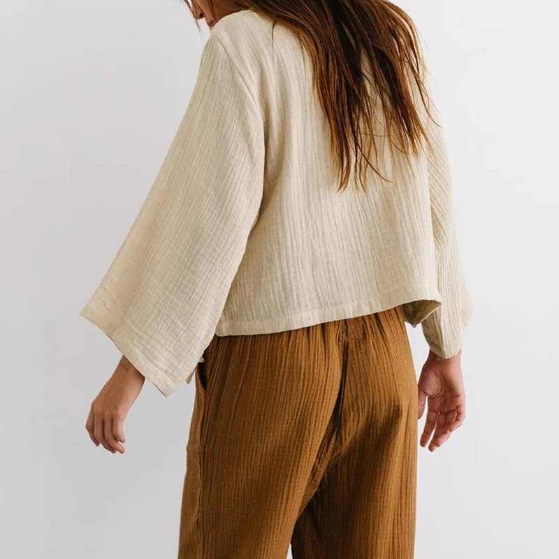 Design sense one piece V-neck lazy casual top