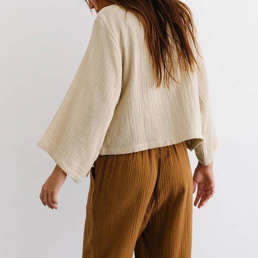 Design sense one piece V-neck lazy casual top