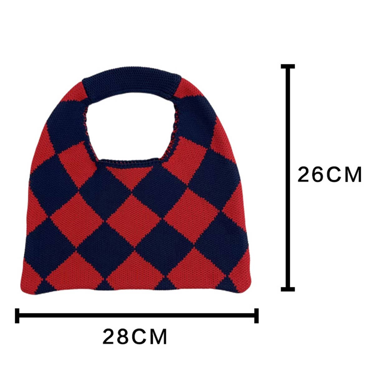 WOMEN CASUAL PLAID KNITTED CLUTCH BAG_CWAB0855