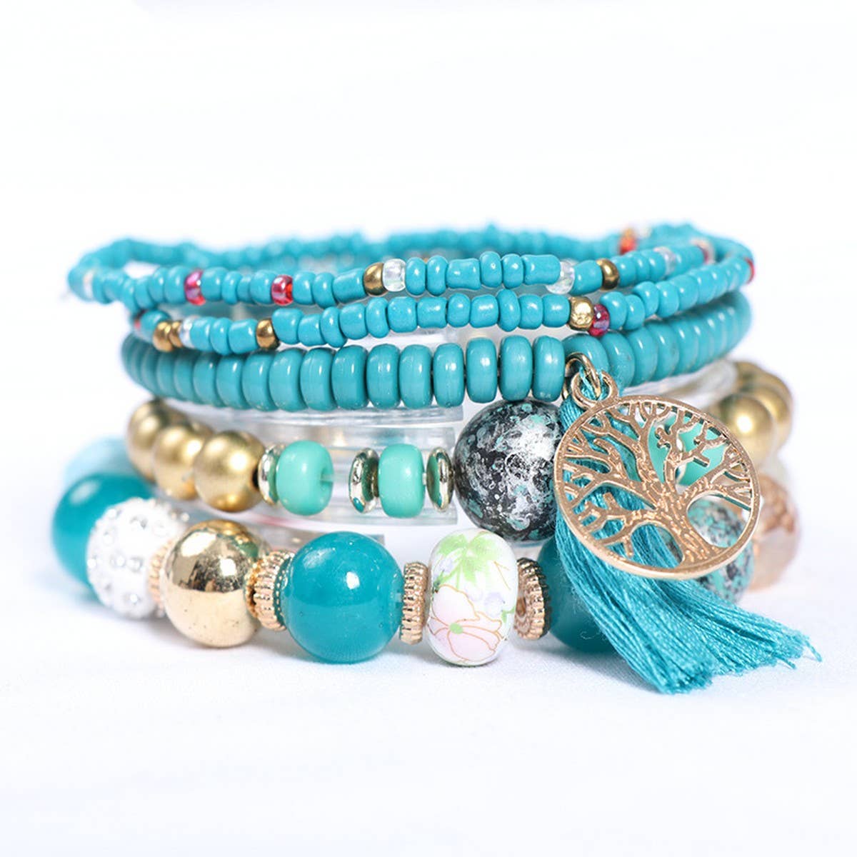BOHEMIAN MULTI-LAYERED TASSEL BRACELET_CWASC0689