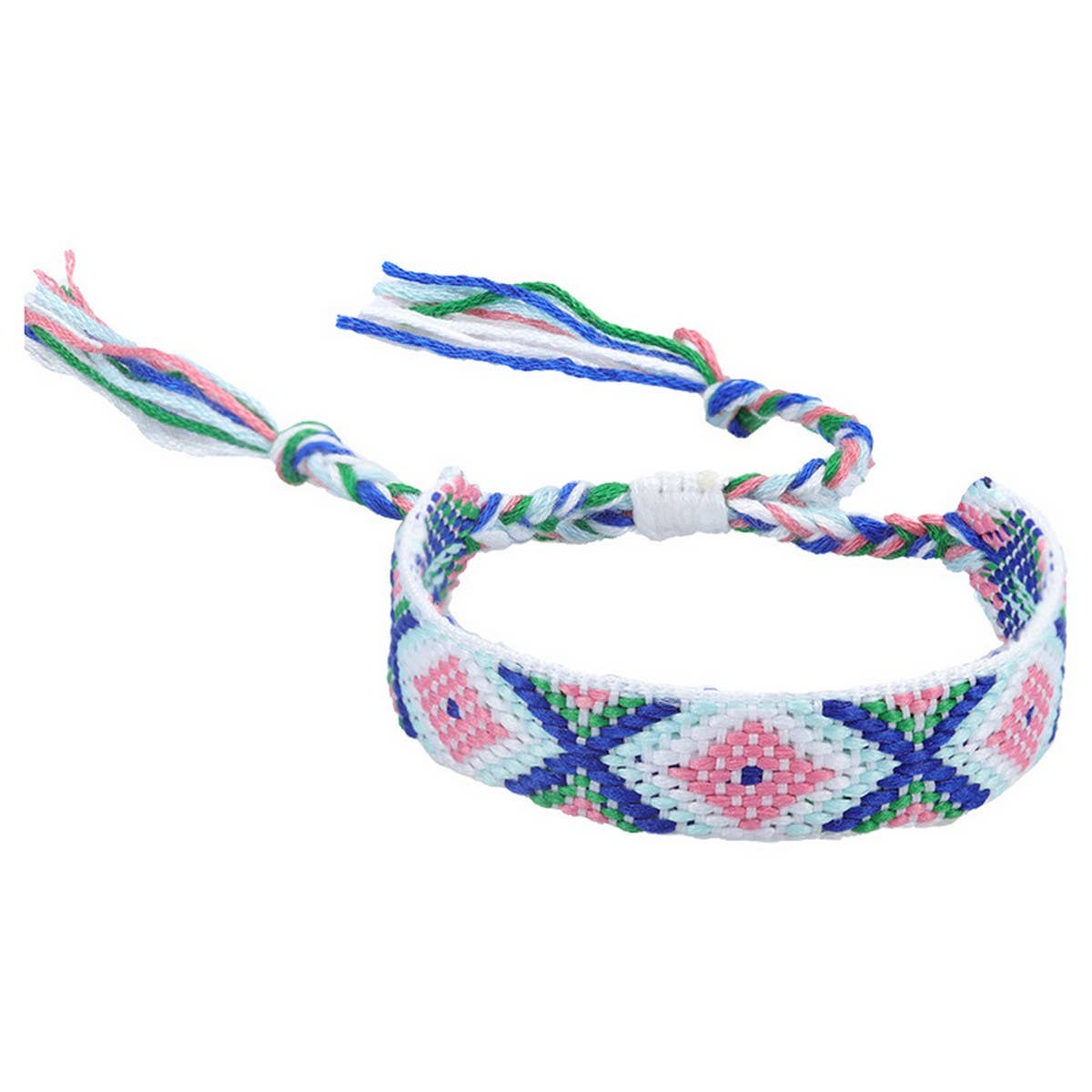 ETHNIC STYLE COLORFUL TASSEL WOVEN BRACELET