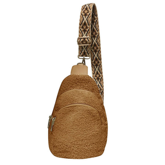 SHERPA PLUSH CROSSBODY BAG_CWAB1399