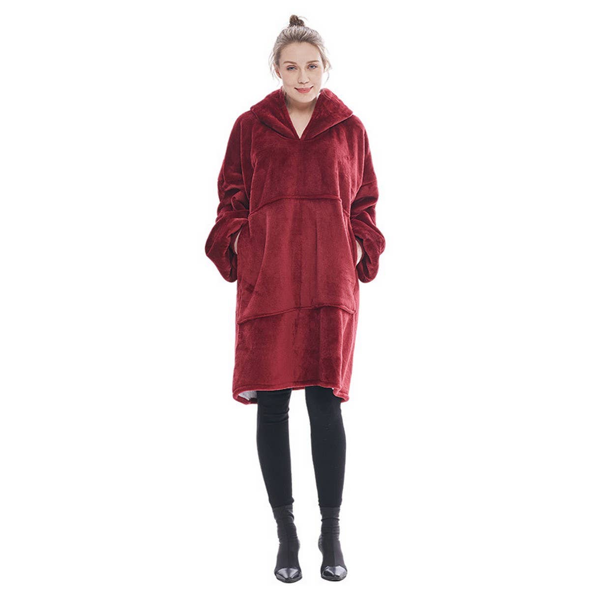 Cozy Wearable Hoodie Blanket Warm Lazy Sweatshirt