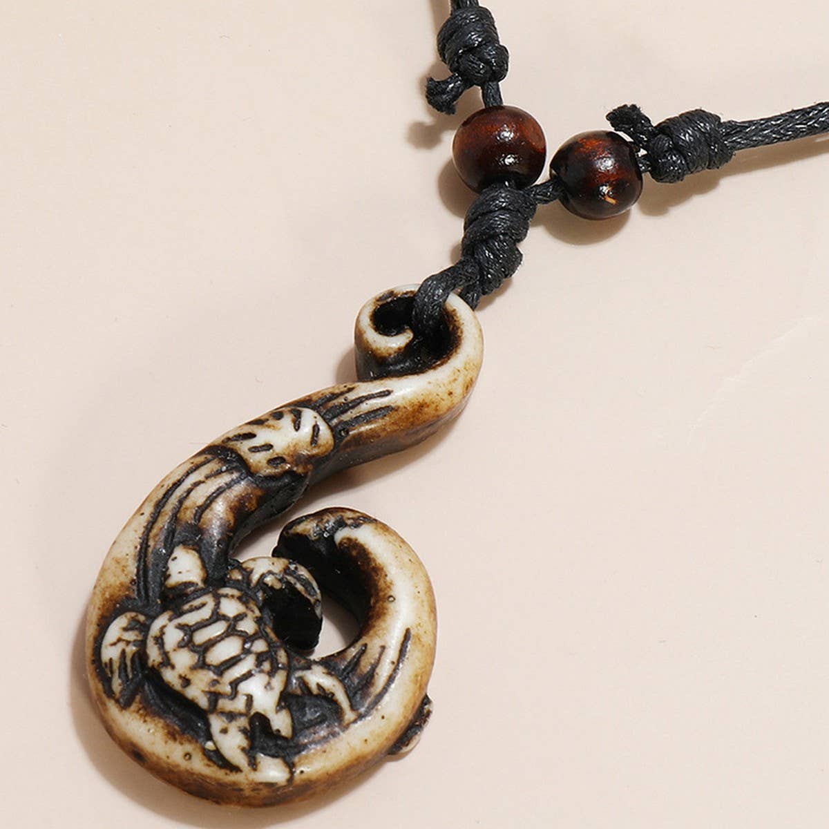 CREATIVE RETRO RESIN MEN'S LONG NECKLACE
