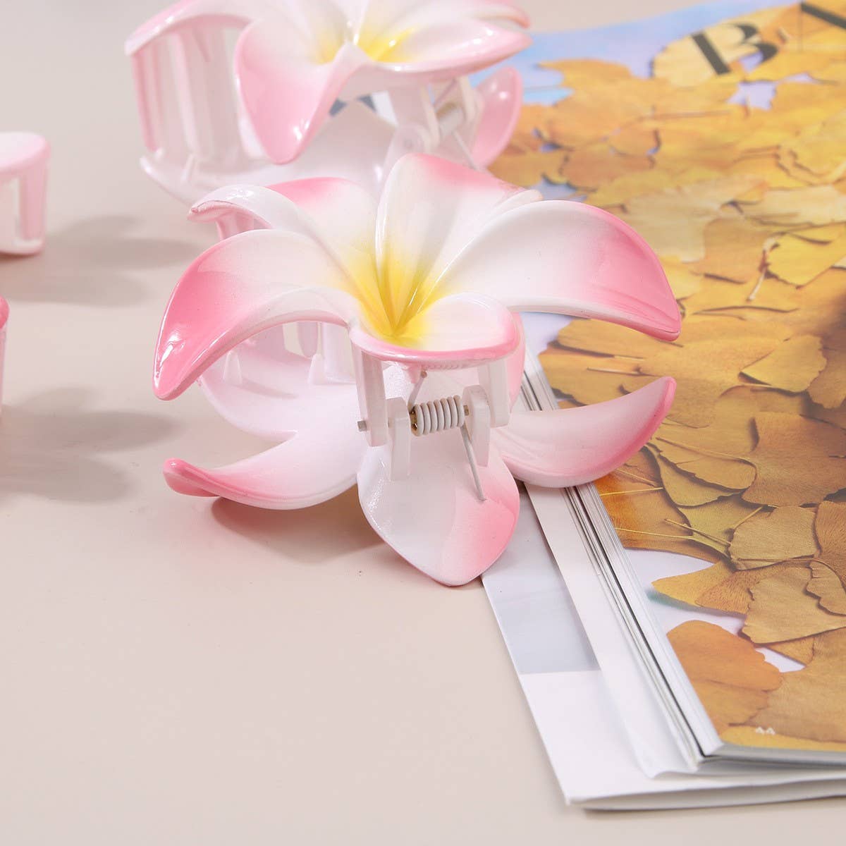 Egg Flower Hair Claw Stylish for Outings Vacations