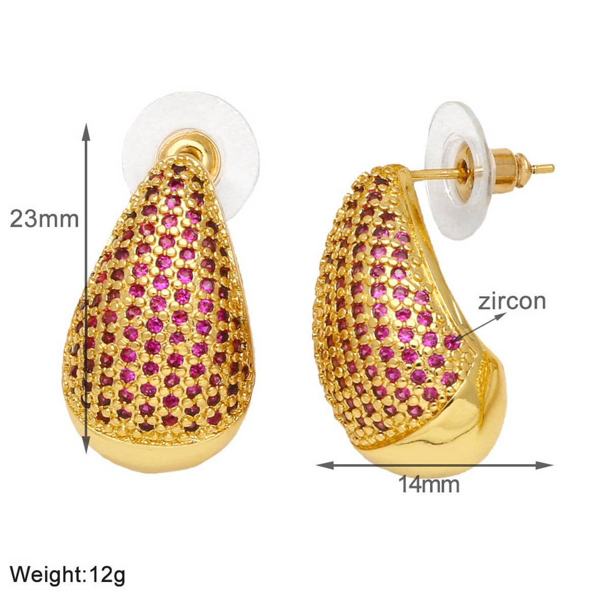 FASHIONABLE DROPLET SHAPED EARRINGS