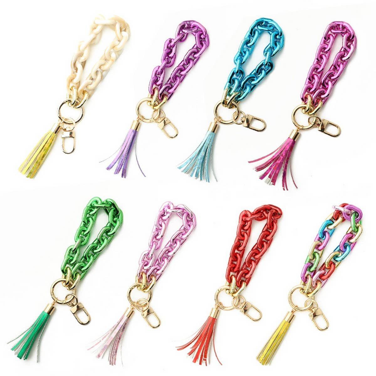 Silicone Bead Bracelet with Beech Wood Keychain_CWAB5012