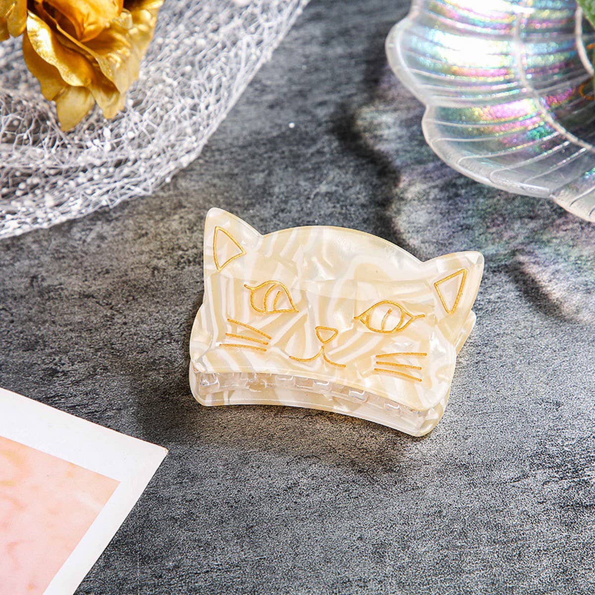 CWAHA1310_CUTE KITTEN SERIES HAIR CLAW CLIP