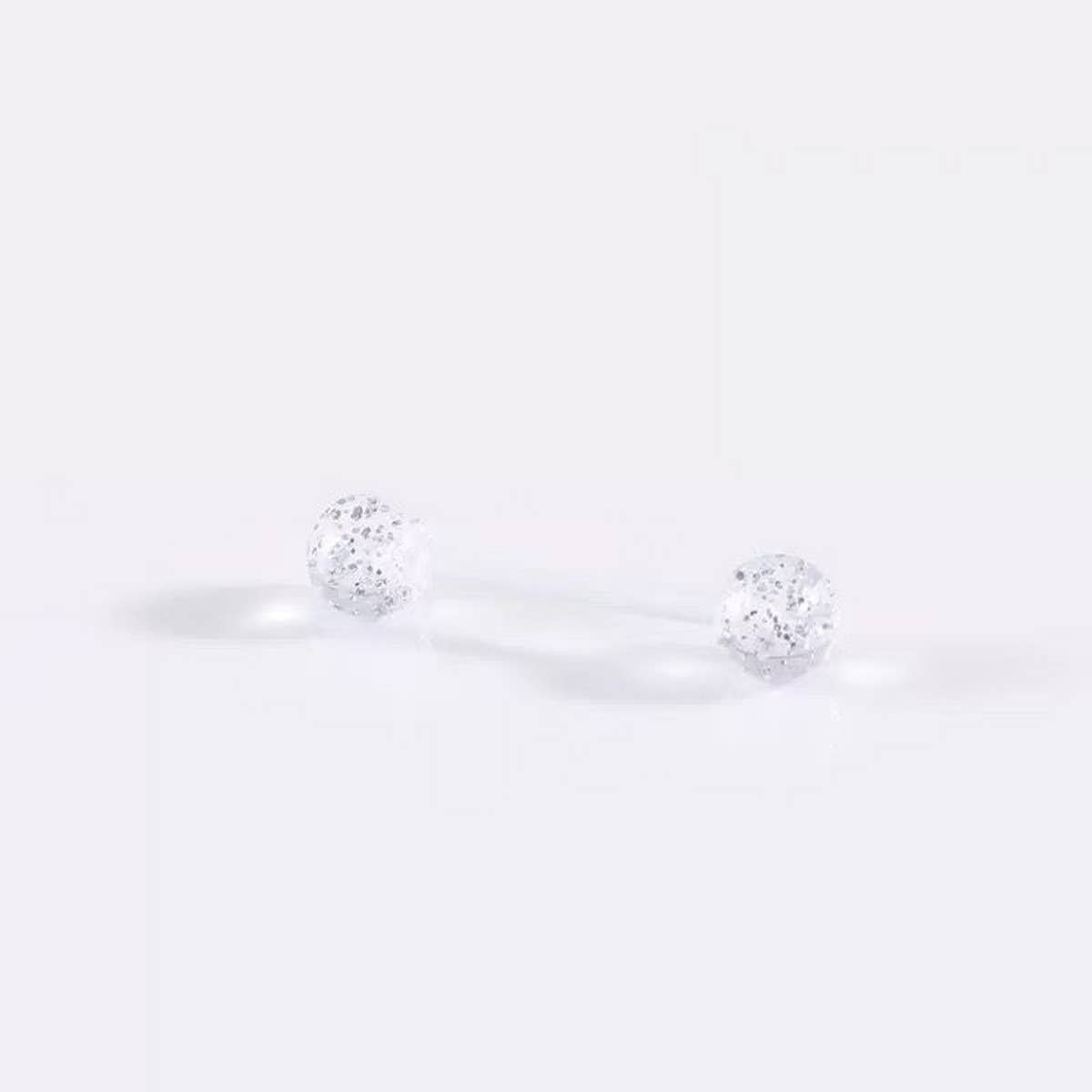 Acrylic Flexible Tongue Piercing Barbell Jewelry_CWMM9595